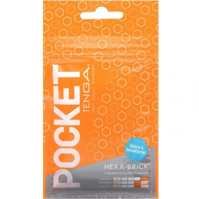 Мастурбатор TENGA POCKET HEXA-BRICK POT-004 Мастурбатор TENGA POCKET HEXA-BRICK POT-004