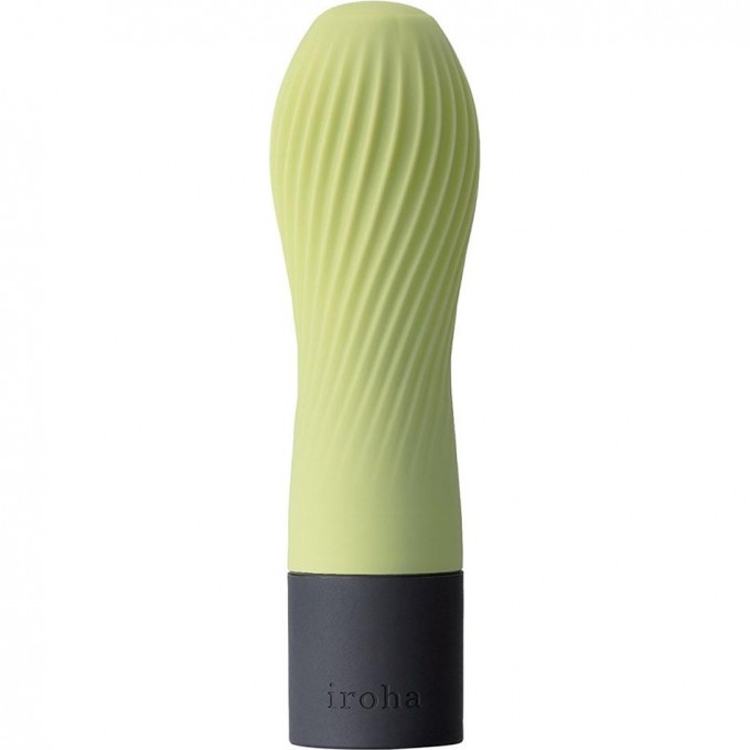 Салатовый рифленый мини-вибратор IROHA ZEN MATCHA - 12,7 см. HMZ-01 Салатовый рифленый мини-вибратор IROHA ZEN MATCHA - 12,7 см. HMZ-01